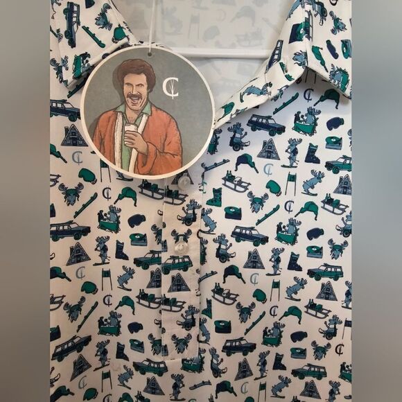 Criquet Mens Mountain Theme Polo - Picture 5 of 6